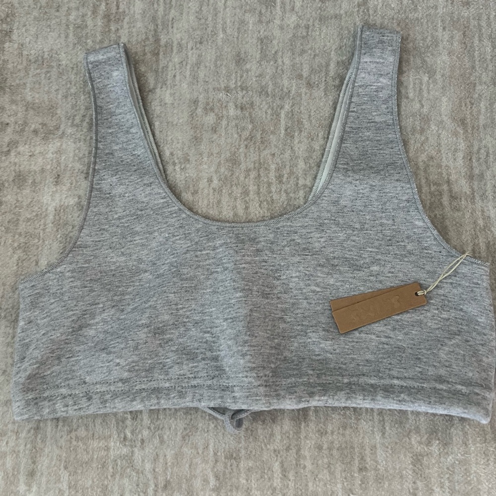 Skims cotton fleece bralette top